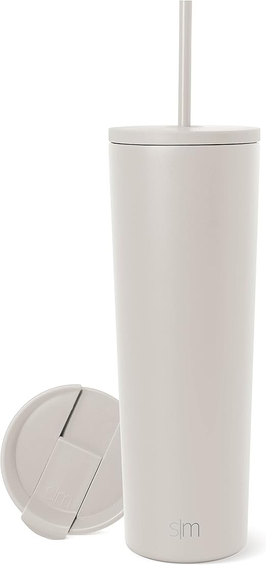 Simple Modern Insulated Tumbler with Lid and Straw | Iced Coffee Cup Reusable Stainless Steel Wat... | Amazon (US)