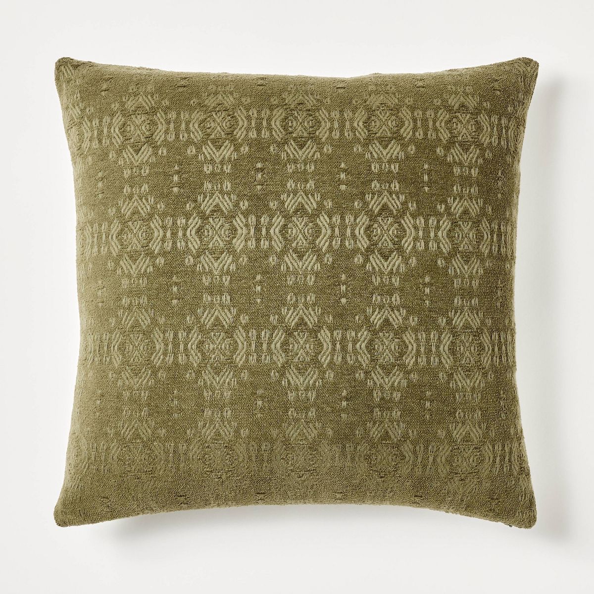 Oversize Chenille Woven Jacquard Square Throw Pillow - Threshold™ designed with Studio McGee | Target