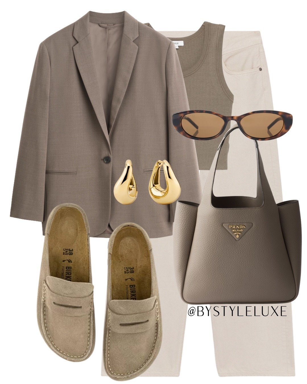 BIRKENSTOCK NAPLES - styling these must-have mules that have just come back in stock with a taupe blazer and off white jeans 

#jeans #mules #autumnoutfit

#LTKautumn #LTKbag #LTKshoes