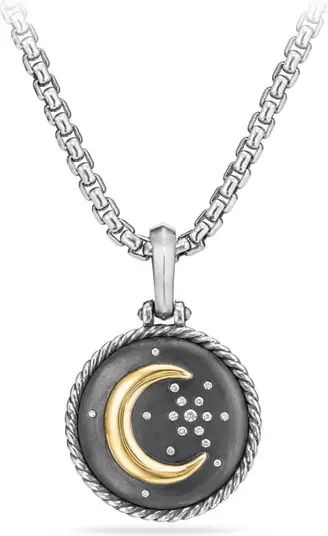 David Yurman Moon & Star Amulet with Diamonds & 18K Gold | Nordstrom | Nordstrom