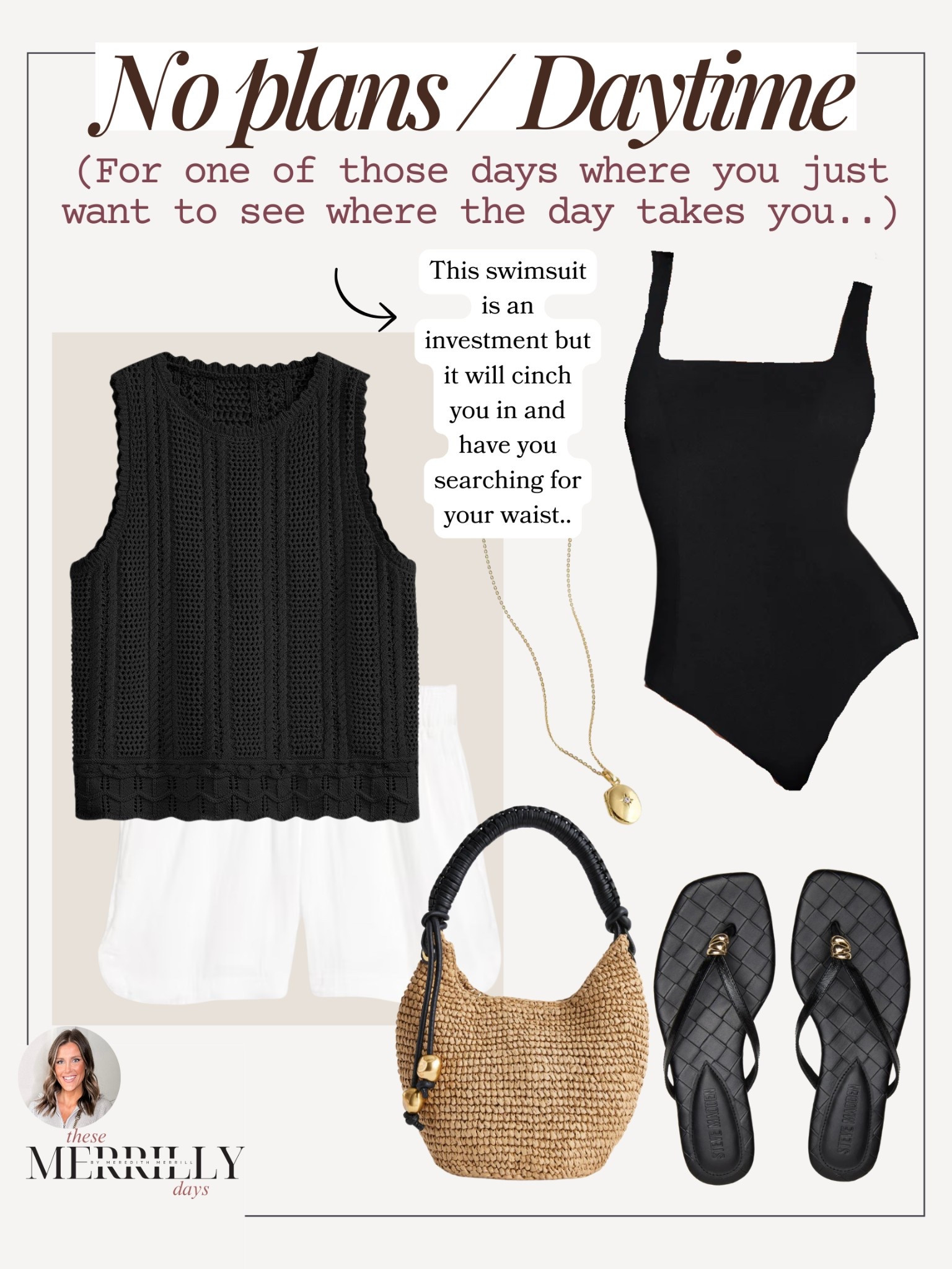 Vacation capsule wardrobe / what to pack / swim coverup / black one piece swimsuit 

This swimsuit is my absolute favorite one piece and totally cinches you in, literally! 👌🏼

#LTKStyleTip #LTKSwim #LTKTravel