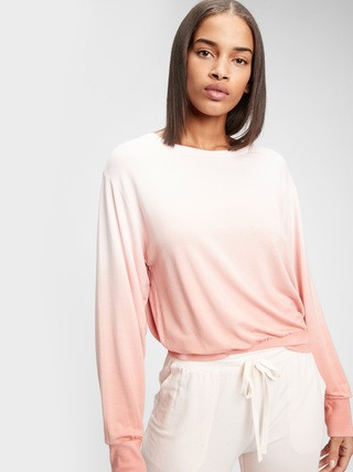 Supersoft Terry Popover Print PJ Top | Gap (US)