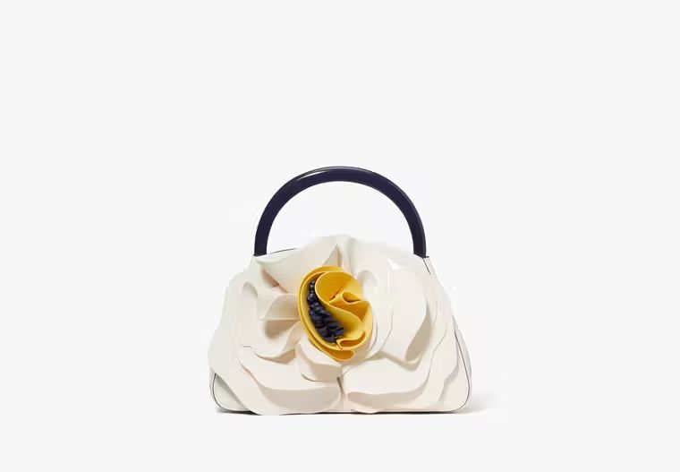 Flora Patent Leather 3d Flower Top-handle Bag | Kate Spade (US)