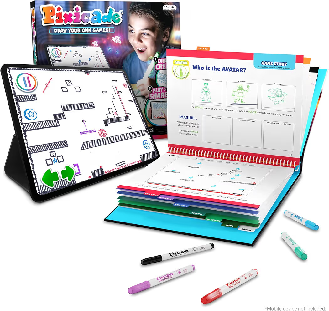 Abacus Brands Pixicade! Turn Drawings Into Playable Video Games! | Doodle & Draw, Snap Play & Sha... | Amazon (US)