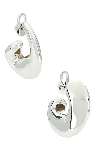 Gigi Hoops in Silver | Revolve Clothing (Global)