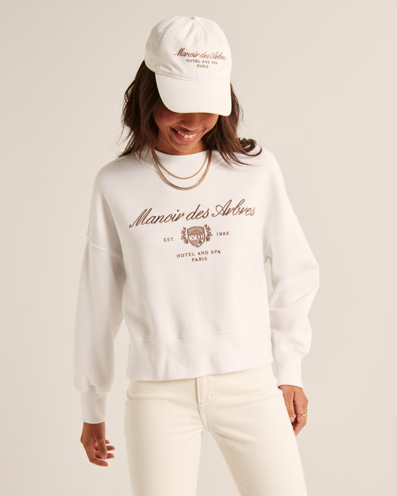 90s Sharkbite Graphic Crew Sweatshirt | Abercrombie & Fitch (US)