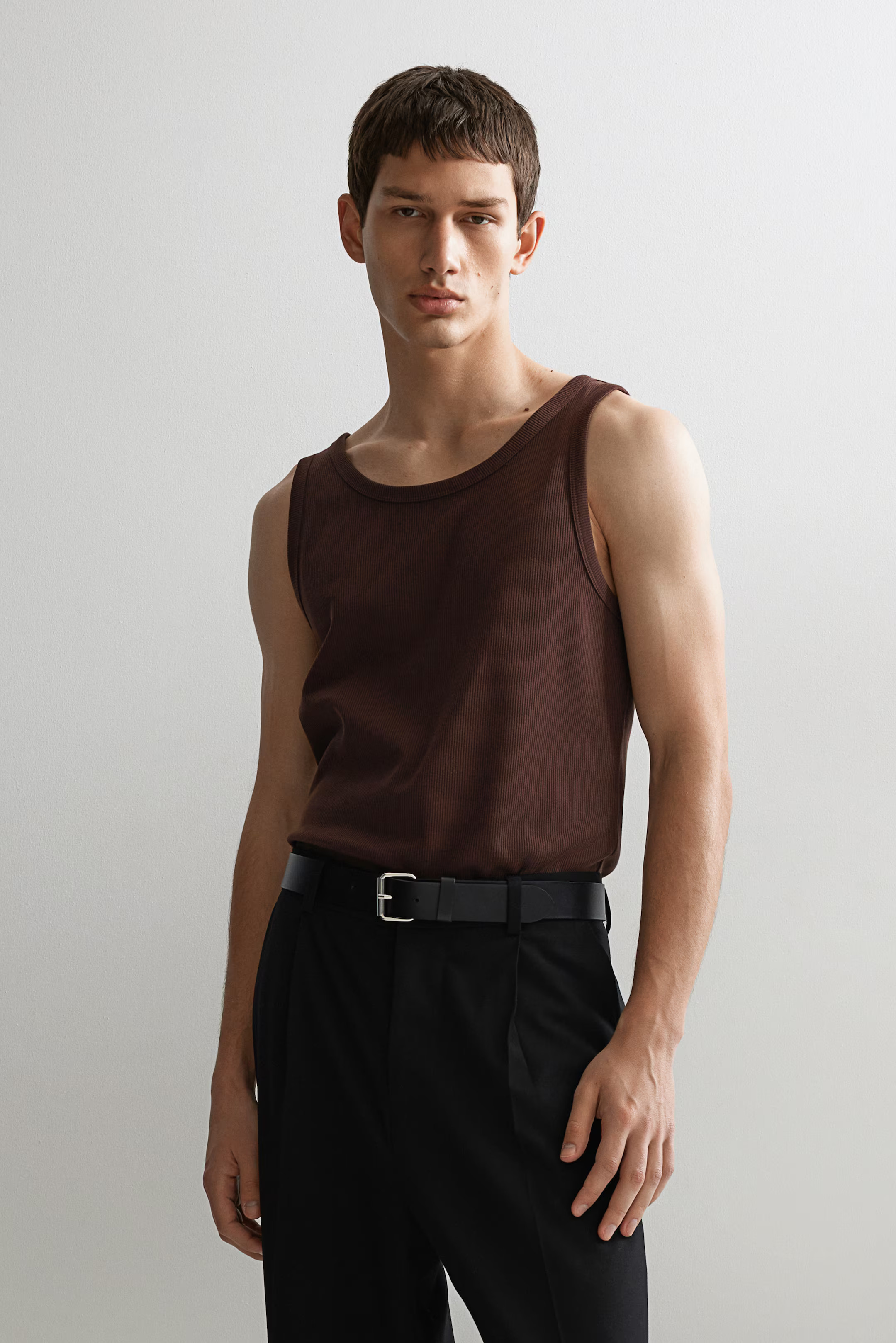 Slim Fit Ribbed Tank Top | H&M (US + CA)