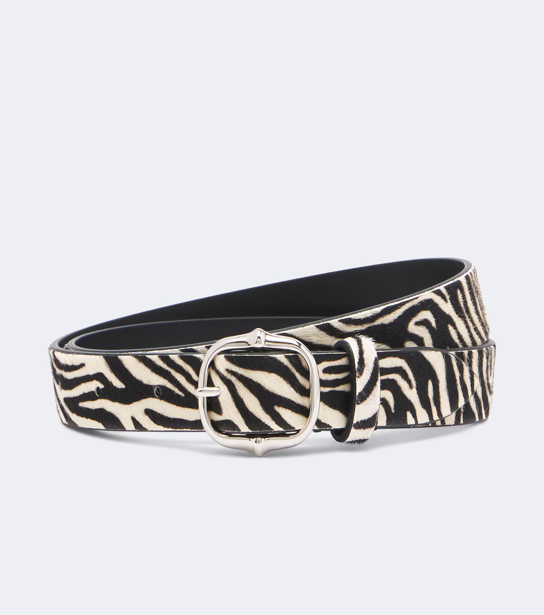 Depson zebra-print calf hair belt | Mytheresa (US/CA)