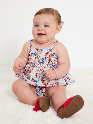 Sleeveless Smocked Ruffled One-Piece Romper for Baby | Old Navy (US)
