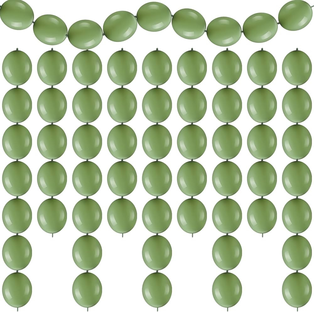 Meanplan 100 Pcs Link Balloon Linking Latex Connected Balloons Linkable for Easter Independence D... | Amazon (US)