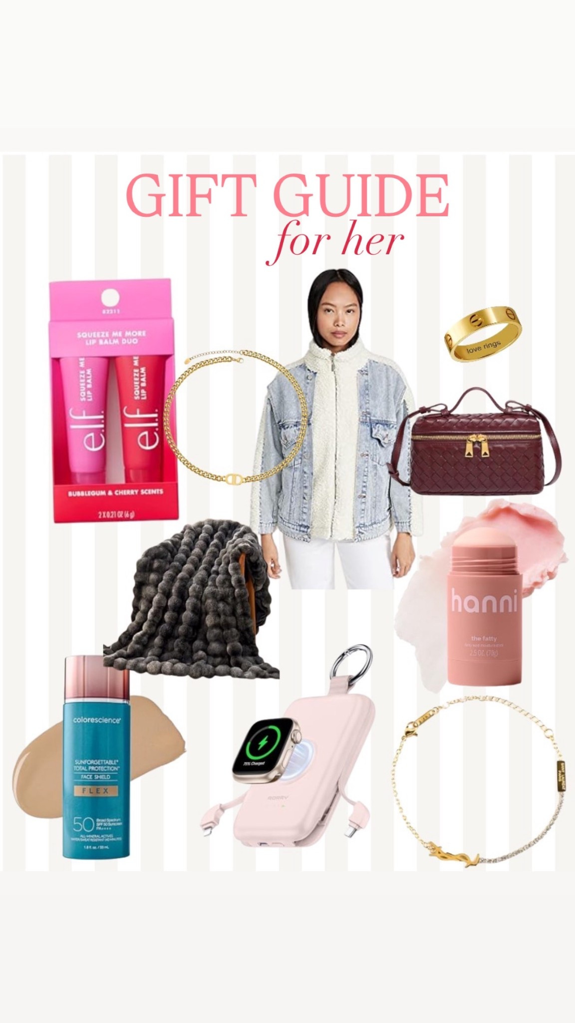Gift guide for HER! 🥂

Stocking stuffers, bigger gifts, beauty, and all of my favorite look for less rounded up! 

#LTKBeauty #LTKGiftGuide #LTKCyberWeek