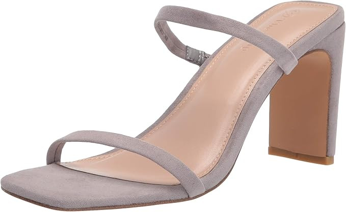 The Drop Women's Avery Square Toe Two Strap High Heeled Sandal | Amazon (US)