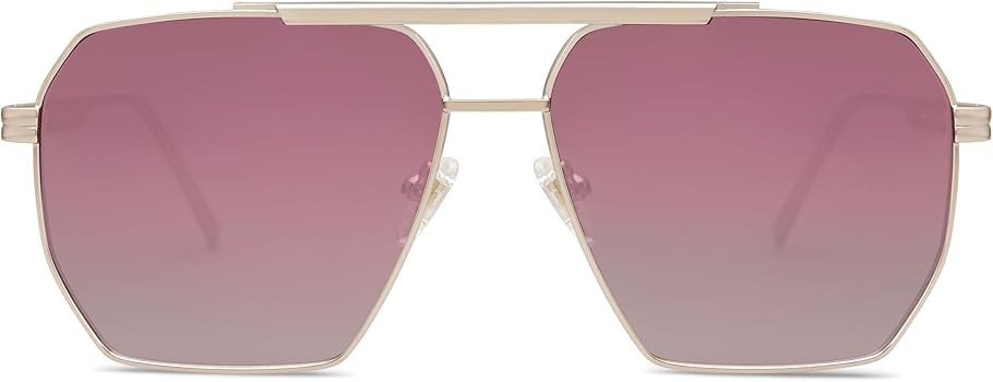 SOJOS Retro Oversized Square Polarized Sunglasses for Women Men Vintage Shades Classic Large Meta... | Amazon (US)