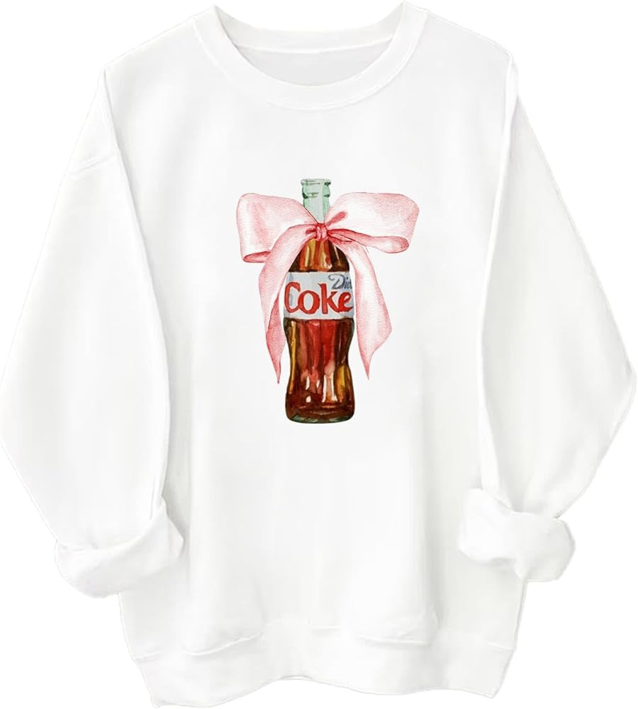 Coke Pink Bow Sweatshirt, I Need A Coke Sweatshirt, Coke Pink Bow Shirt, I Need A Coke Shirt | Amazon (US)