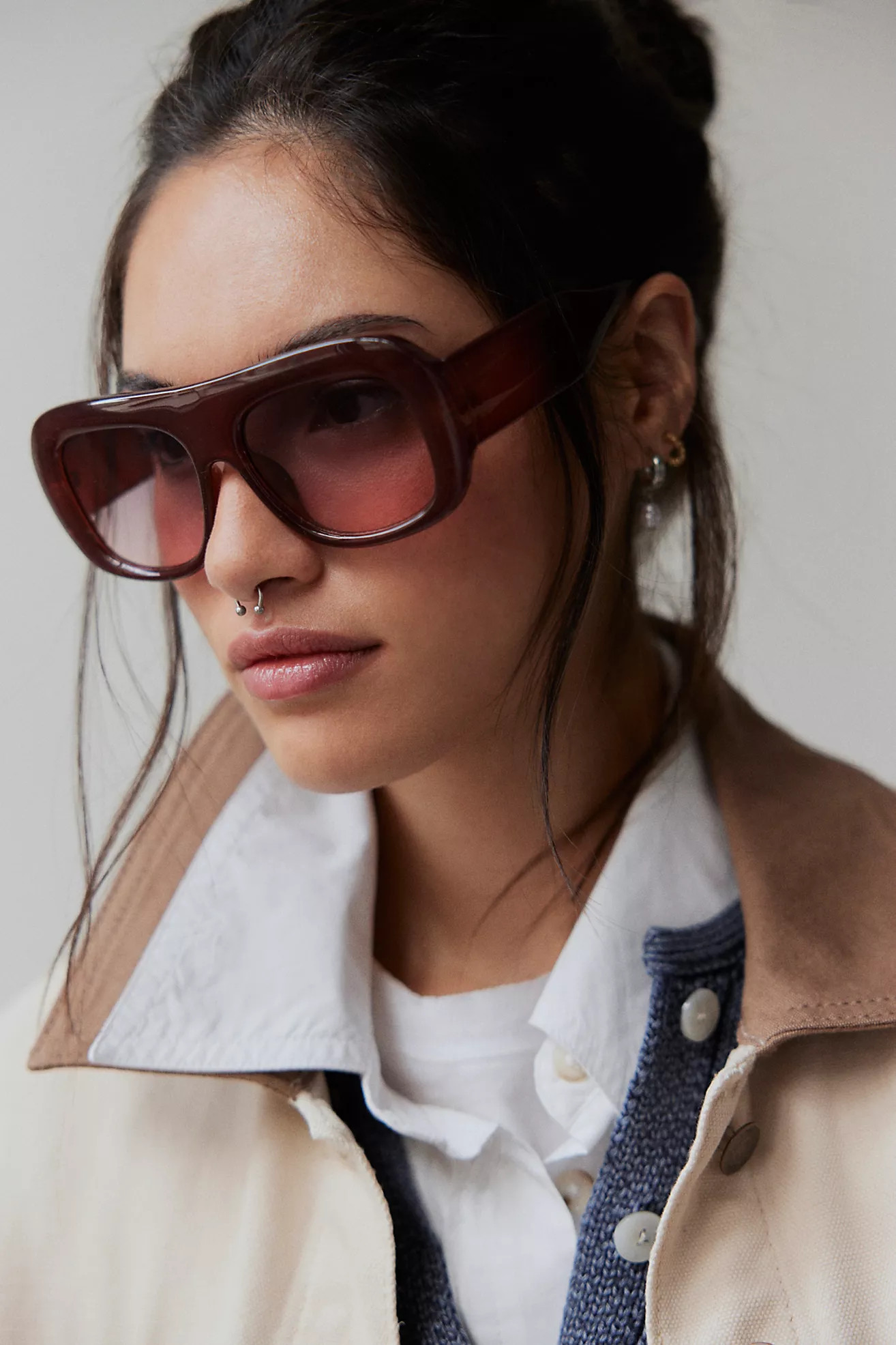 Finn Bubble Aviator Sunglasses | Free People (Global - UK&FR Excluded)