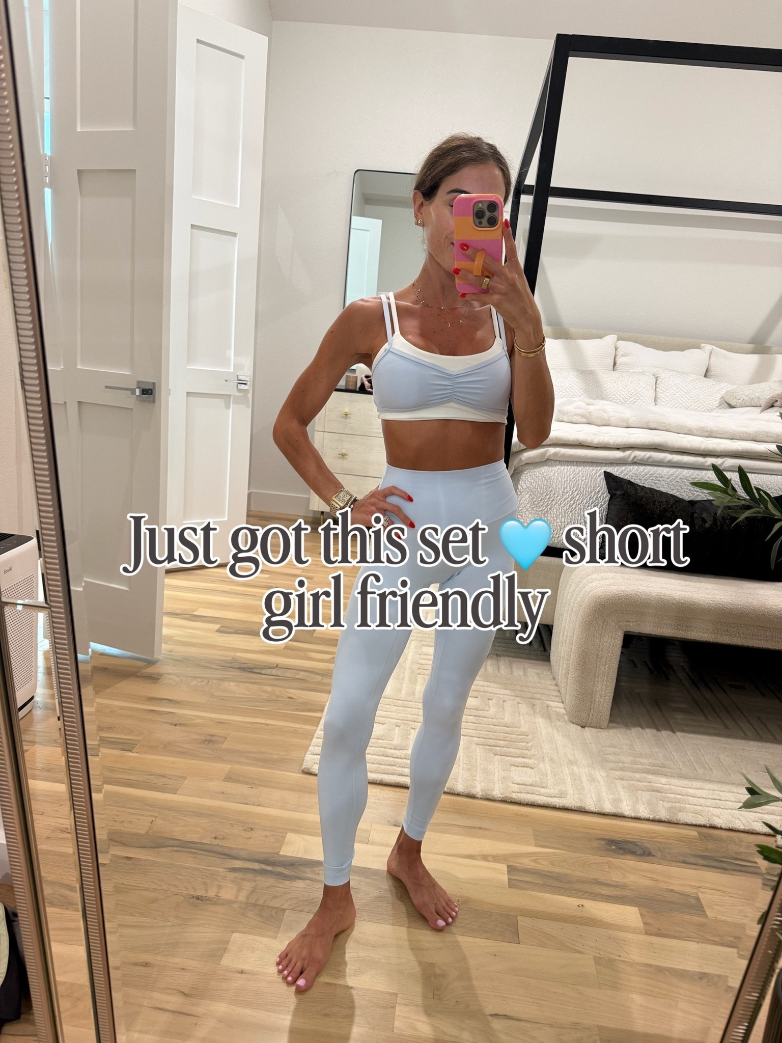If you love a legging set that looks like alo, this one does and Is way more affordable! Wearing xs bra and xxs leggings. And I’m 5’1

#LTKPetite #LTKfitnessgoals #LTKActive