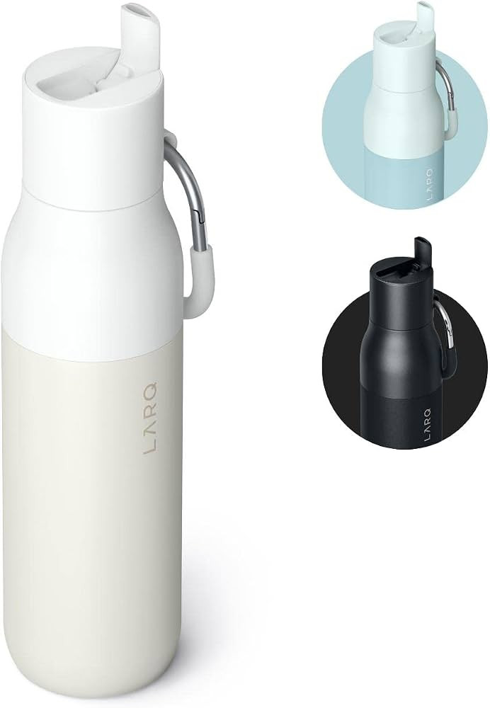 LARQ Bottle Flip Top 25oz - Insulated Stainless Steel Water Bottle With Straw | Thermos, BPA Free... | Amazon (US)