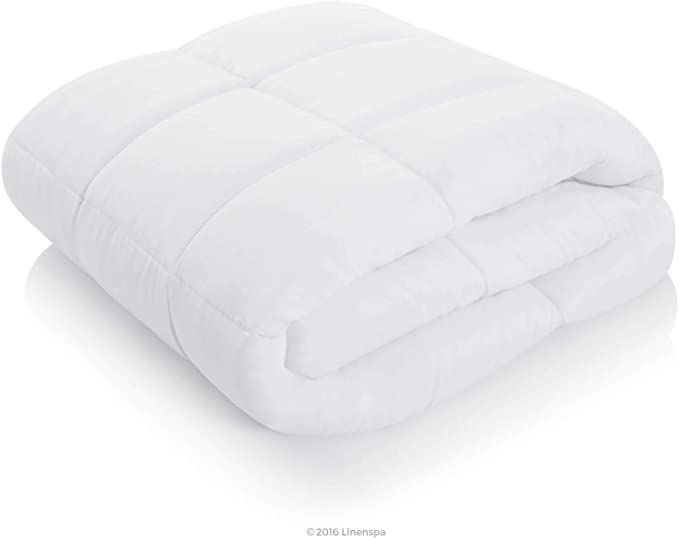 Linenspa Comforter Duvet Insert Oversized King White Down Alternative All Season Microfiber-Overs... | Amazon (US)