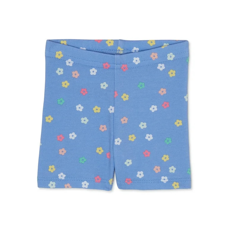 Garanimals Baby Girl Print Bike Shorts, Sizes 0-24 Months - Walmart.com | Walmart (US)