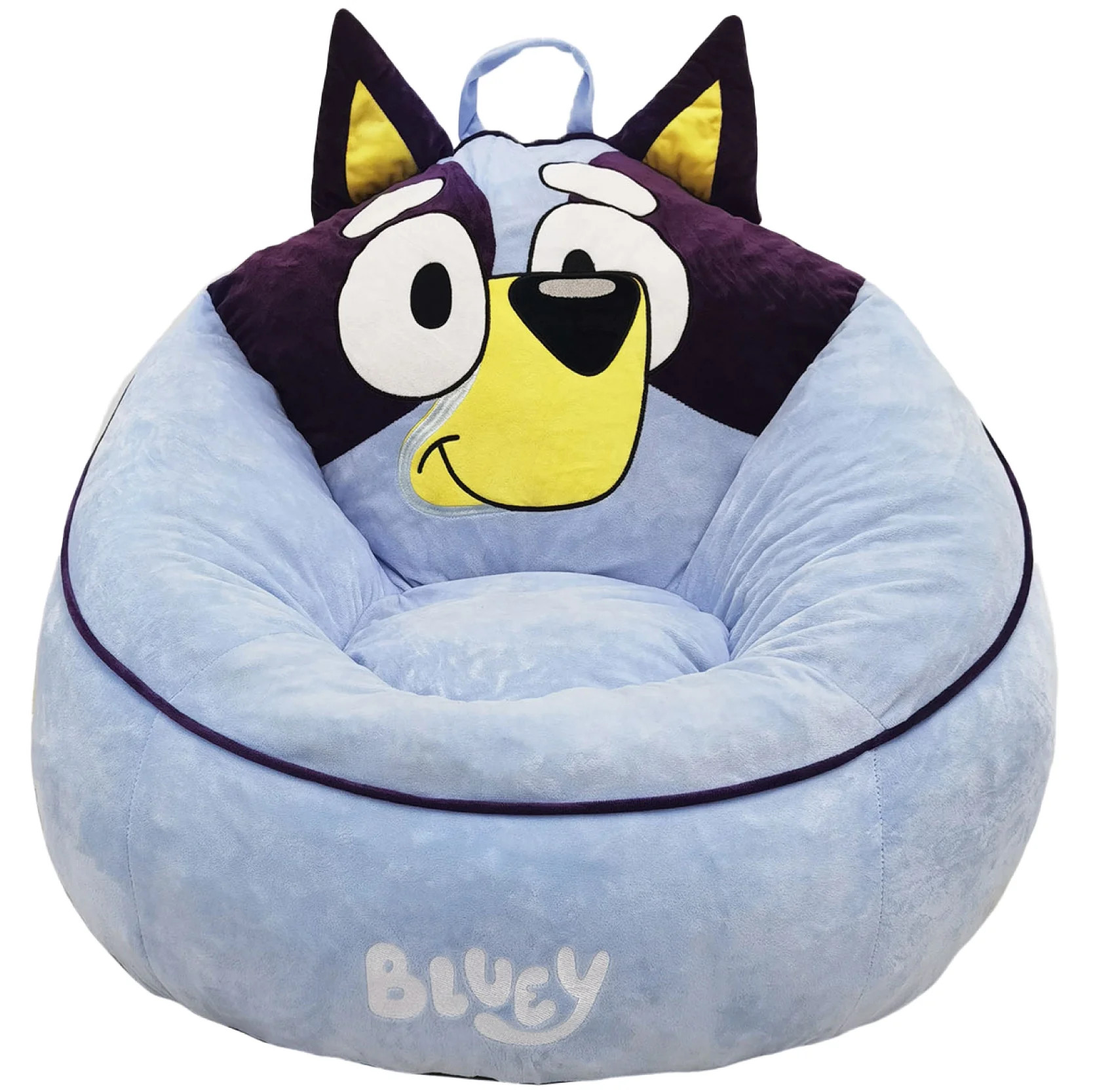 Bluey Kids Compressed Foam Bean Bag Chair, Blue, 24" x 18" | Walmart (US)