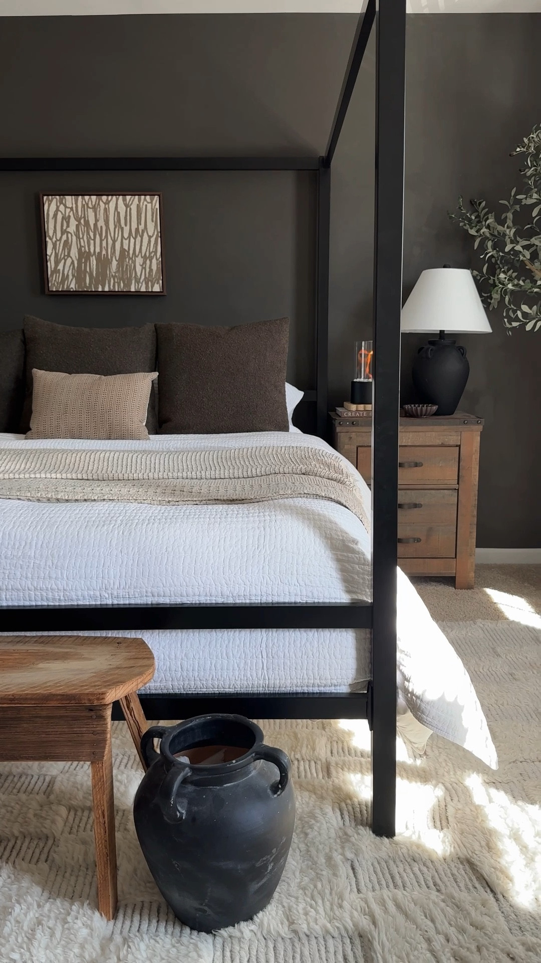 This lightweight quilt set is an exact lookalike for the PB version and is the perfect extra layer for winter! 
Bamboo sheets, garment washed quilt, moody neutral bedroom, rustic modern bedroom furniture, canopy bed

#LTKmorningroutine #LTKHome #LTKSaleAlert