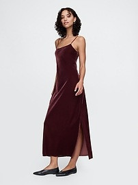 Recycled Velvet Maxi Slip Dress | Gap (US)