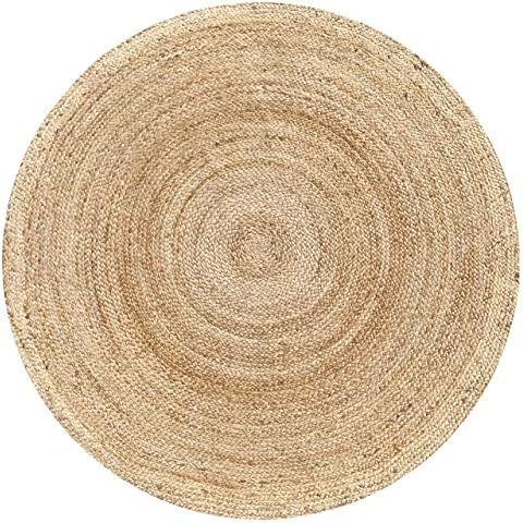 Jute Braided Rug, 4' Round Natural, Hand Woven Reversible Rugs for Kictchen Living Room Entryway ... | Amazon (CA)