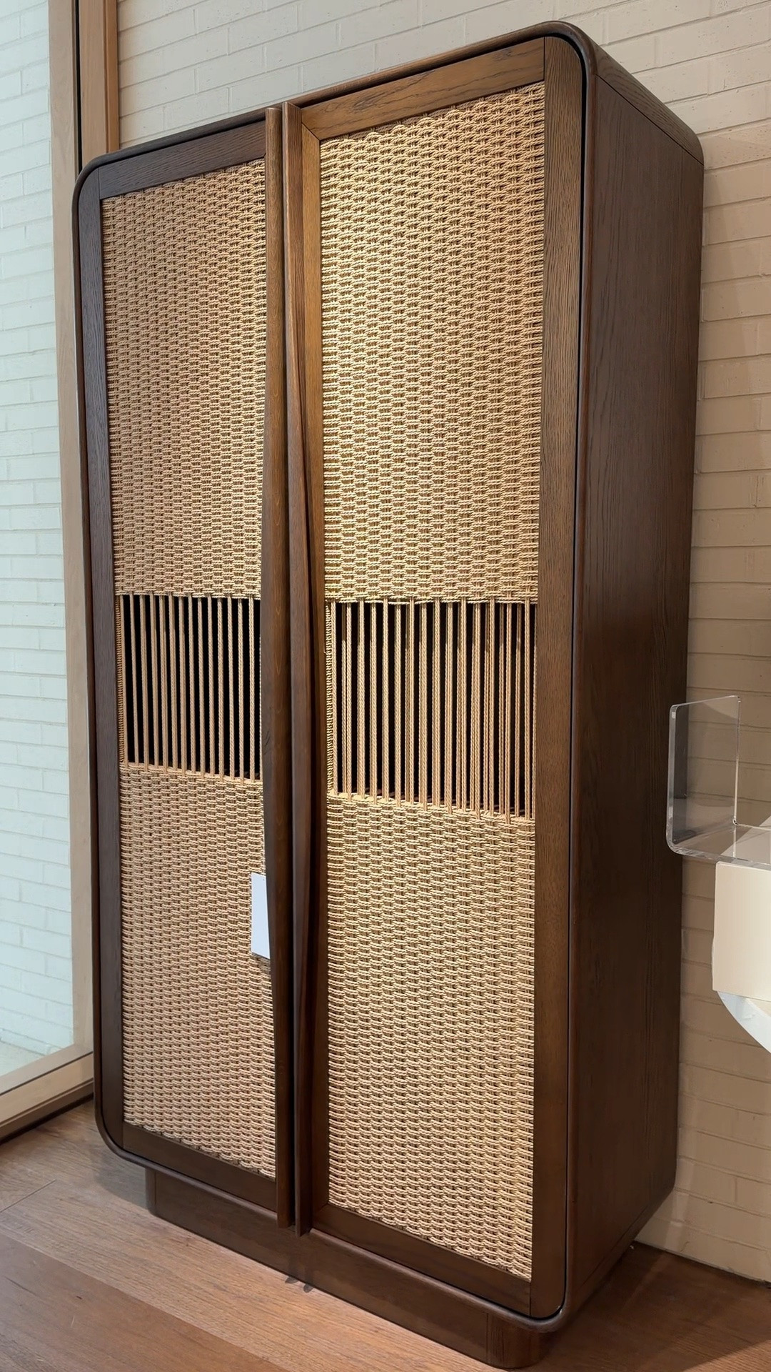 Storage, but make it beautiful! 😍 The new Talay Storage Cabinet from Crate & Barrel blends sculptural curves, rich fumed oak, and handwoven Danish cord for a look that feels both organic and elevated. 🤎 The textured doors add so much character, making this piece feel more like furniture art than everyday storage. 🙌🏻 Such a stunning statement cabinet. Linked this piece and other beautiful storage finds! ✨ @Crate & Barrel #StorageCabinet #FurnitureFind #CrateAndBarrel

#LTKHome #LTKSaleAlert