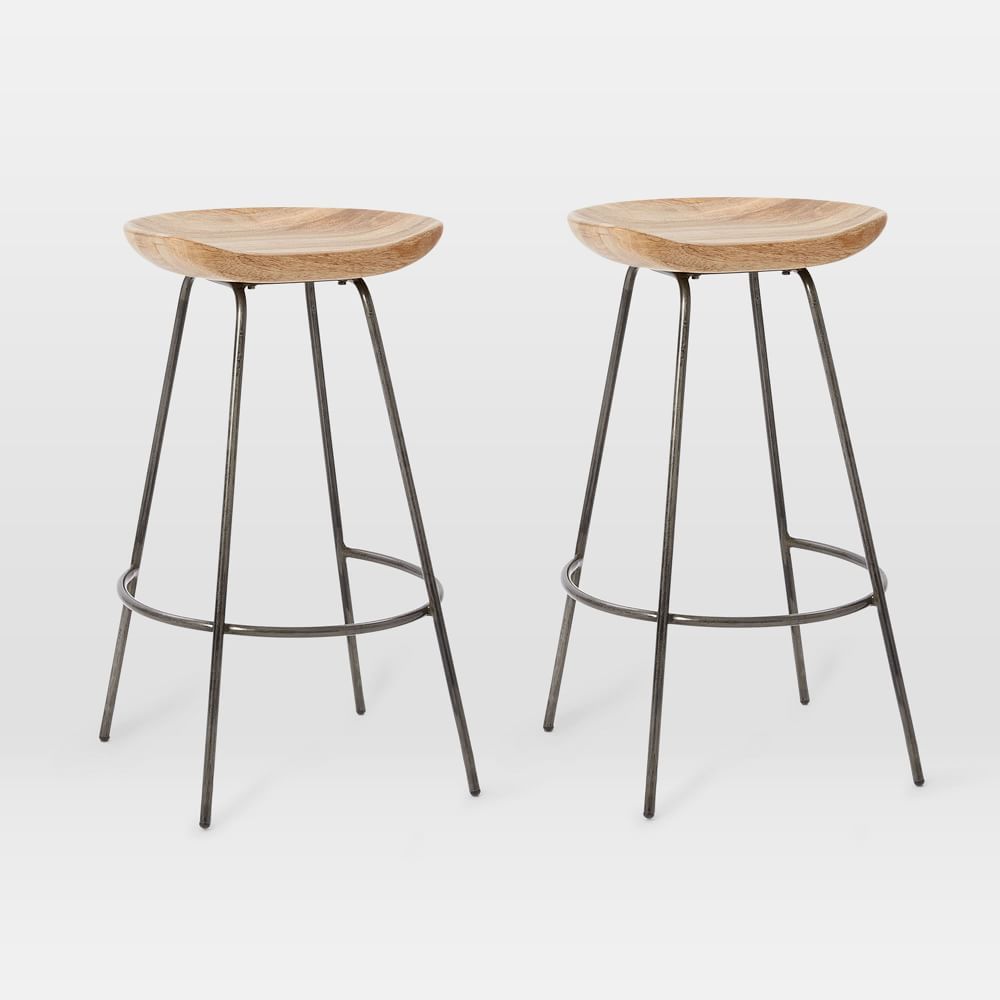 Alden Bar & Counter Stools - Steel | West Elm (US)