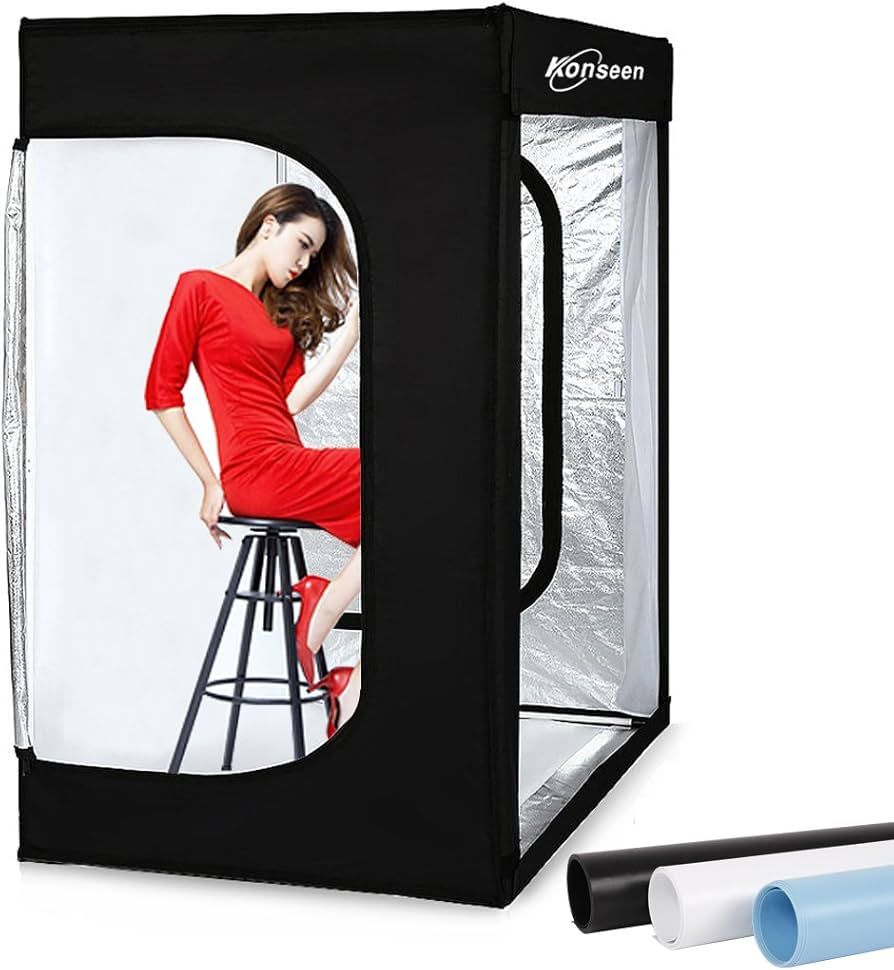 Professional Photo Light Box Large LED Dimmable Shooting Tent 47x39x78inch Photography Studio Con... | Amazon (US)