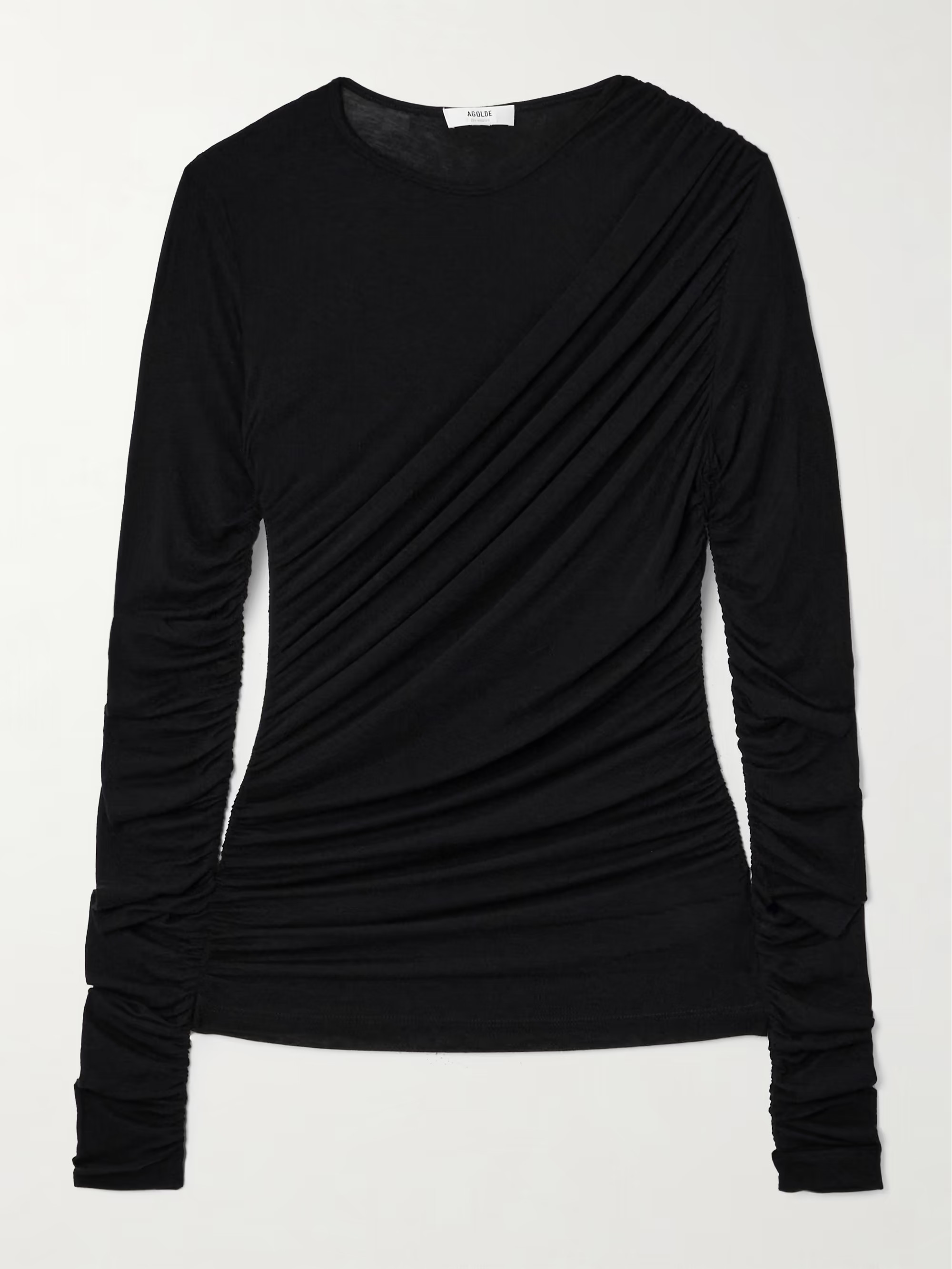 Tania draped stretch-TENCEL™ Lyocell jersey top | NET-A-PORTER (US)