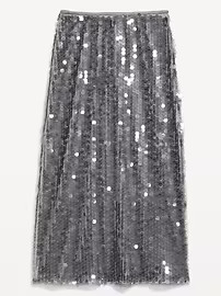 High-Waisted Sequin Midi Pencil Skirt | Old Navy (US)