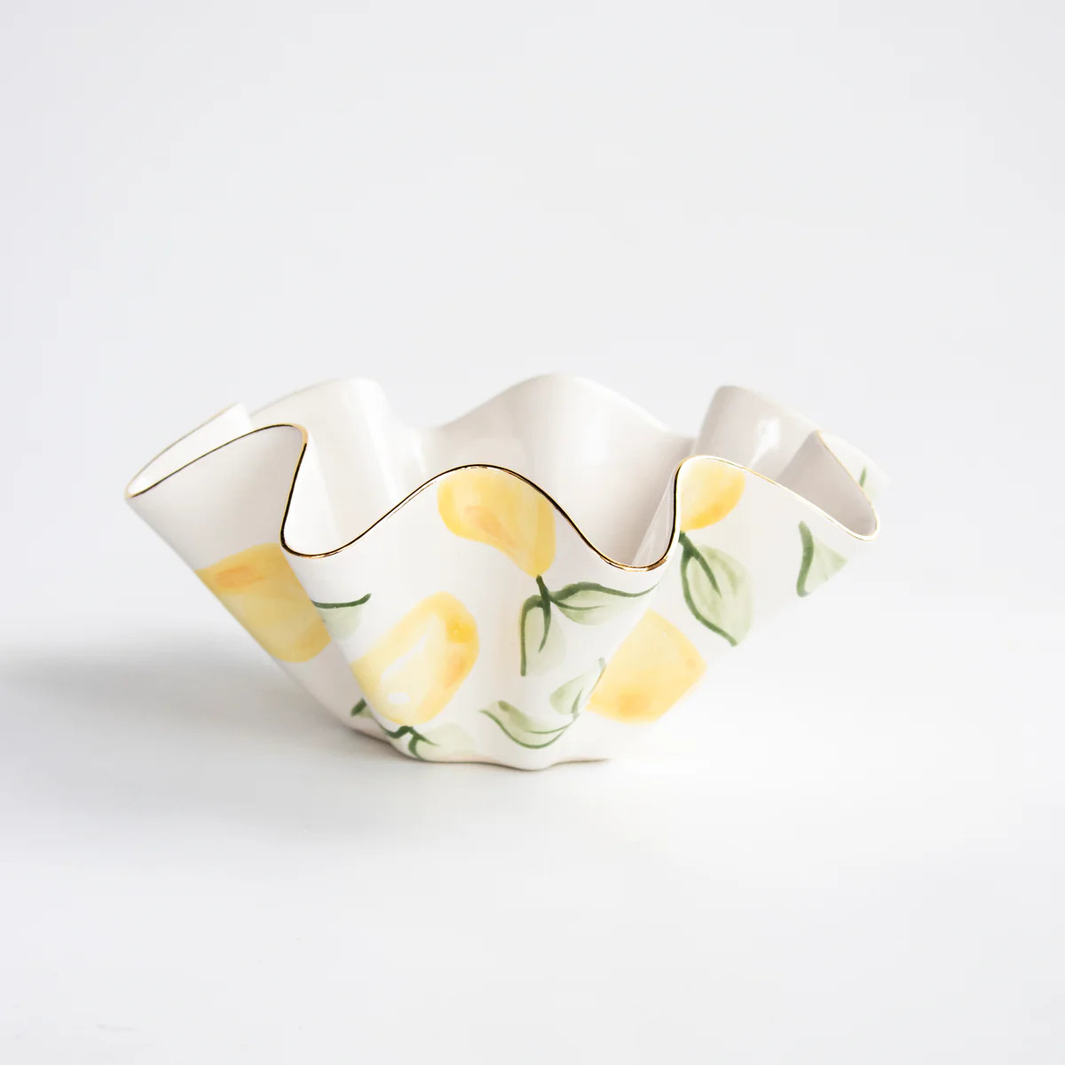 Desirie Lemon Wavy Bowl | Susan Gordon Pottery