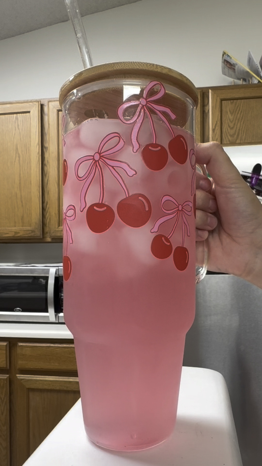 the cutest 40z glass cup! Comes in other designs too! 

#LTKVideo #LTKFindsUnder100