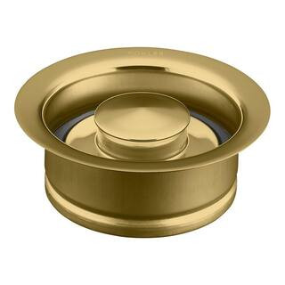 Disposal Flange with Stopper in Vibrant Polished Brass | The Home Depot