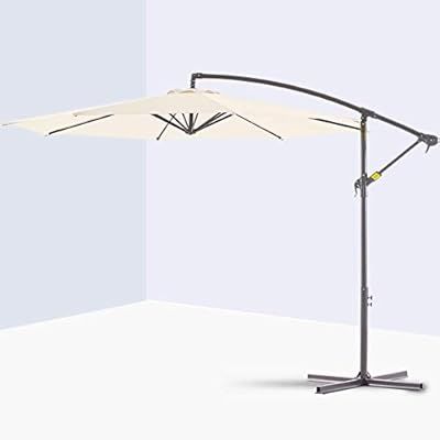 VINEY Deluxe Patio Offset Hanging Umbrella 10 ft. Outdoor Cantilever Umbrella | Fade Resistant So... | Amazon (US)