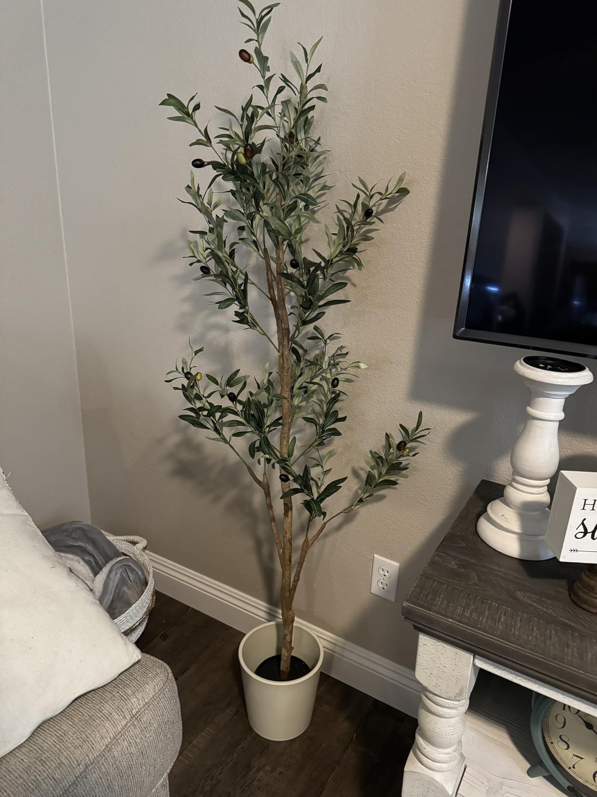 Kazeila Artificial Olive Tree 6FT Tall Faux Silk Plant for Home Office Decor Indoor Fake Potted T... | Amazon (US)