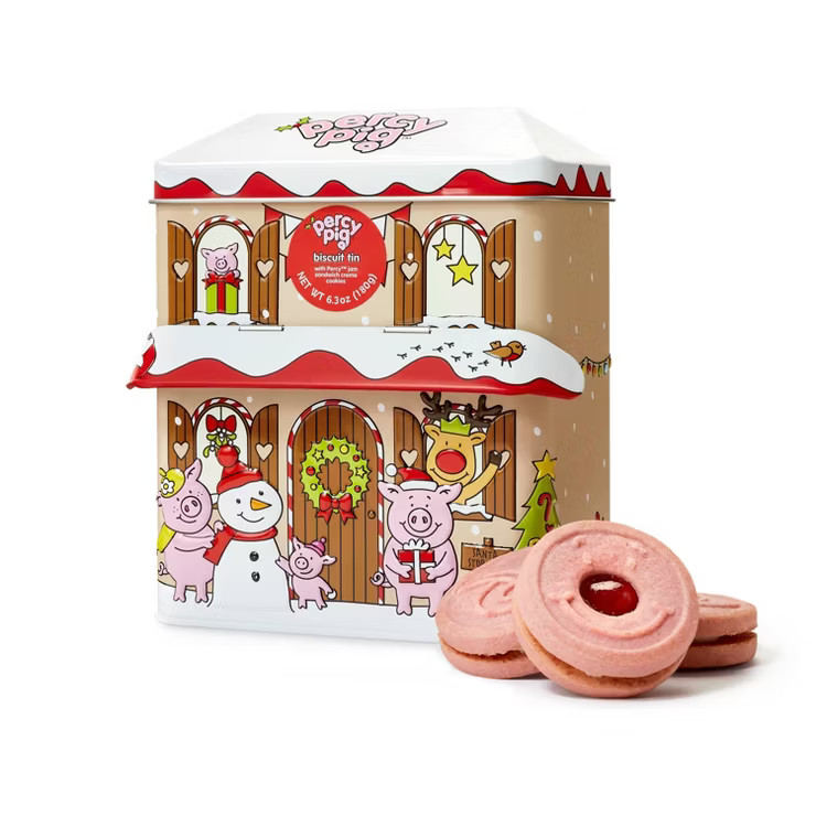M&S Percy Pig Biscuit Tin - 6.3oz | Target