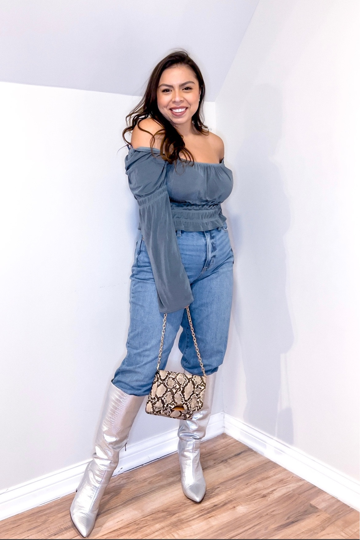 Date night outfit silver boots night out girls night weekend outfit 

#LTKSeasonal #LTKstyletip #LTKshoecrush