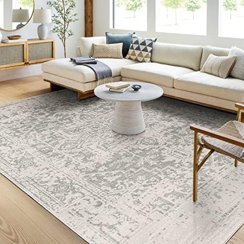 ARTISTIC WEAVERS Janine Vintage Medallion Area Rug 3'11 inch x 5'7 inch Grey | Amazon (US)