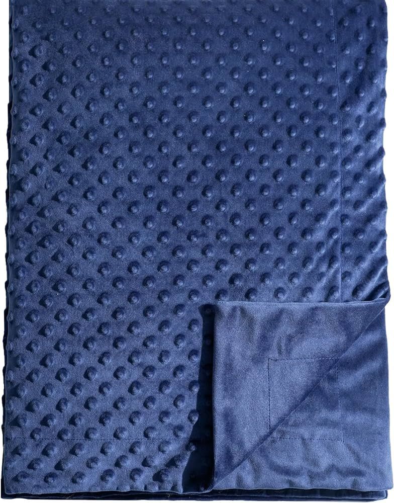 david's kids Minky Baby Blanket for Boys Girls Neutral, Soft Lightweight Micro Fleece Blanket wit... | Amazon (US)