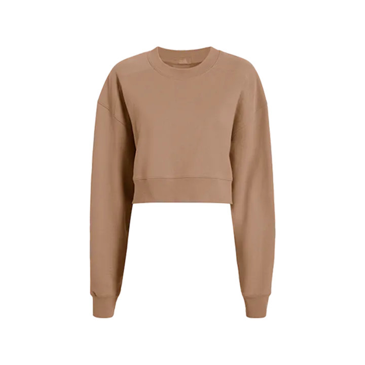 Cropped Crewneck Sweatshirt | Cinnamon - nuuds | nuuds