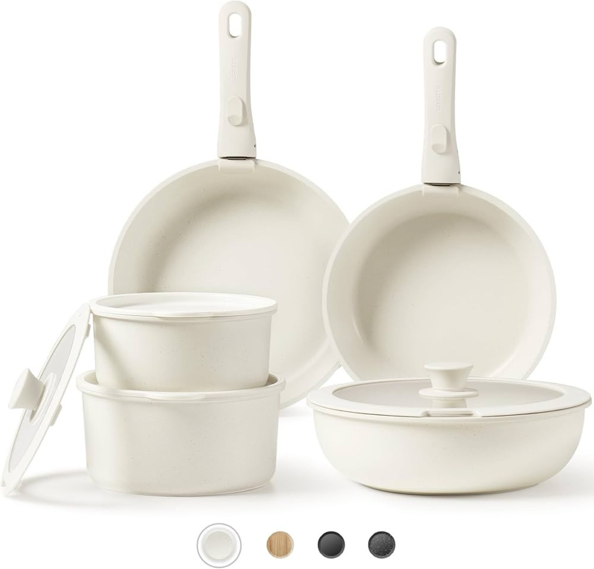 CAROTE Pots and Pans Set Non Stick, Cookware Sets, 11pcs Kitchen Set, Oven/Fridge Safe, Space Saving Pots Set, Nonstick Set with Versatile Removable/Detachable Handle

#LTKCyberWeek #LTKSaleAlert #LTKGiftGuide