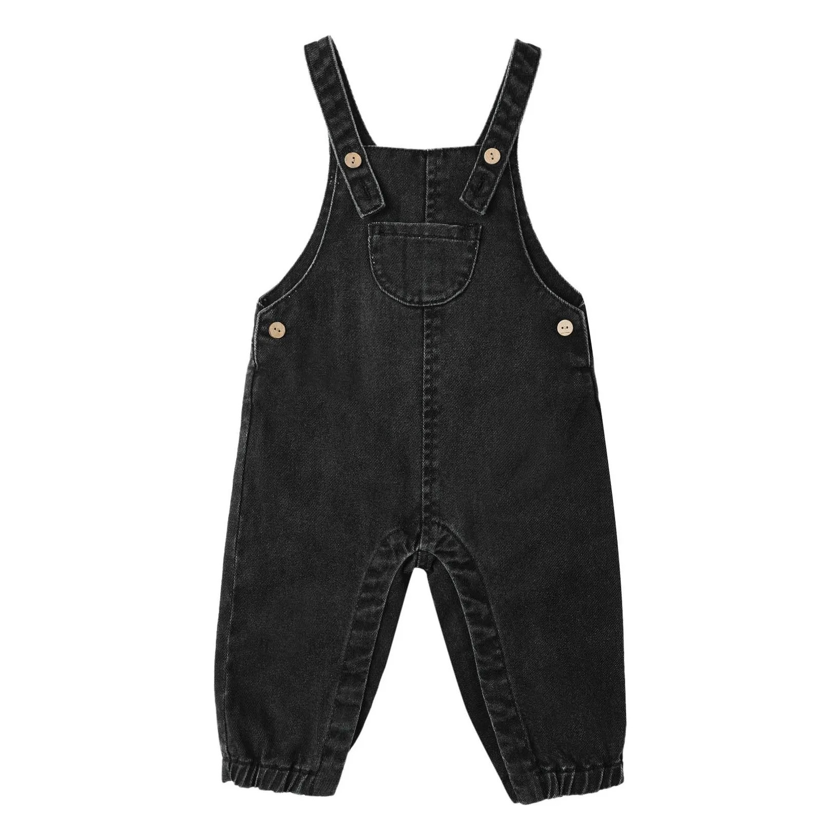 Denim overalls | Denim black | Smallable