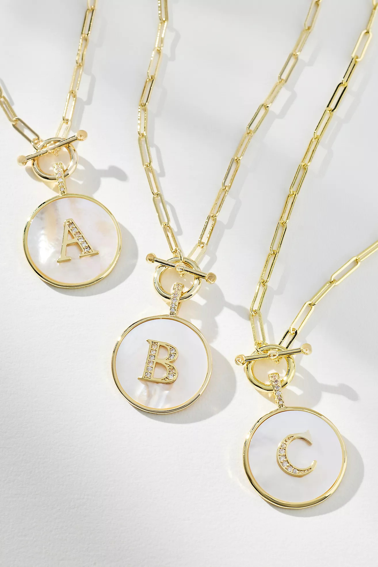 Melinda Maria Love Letters Initial Medallion Necklace | Anthropologie (US)