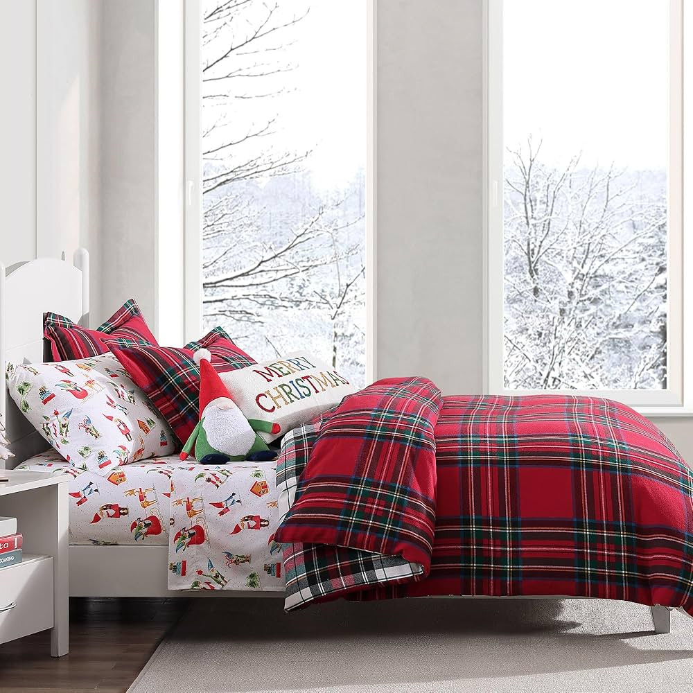 Levtex Home - Spencer Plaid Comforter Set - Twin Comforter + One Standard Pillow Cases - Tartan P... | Amazon (US)