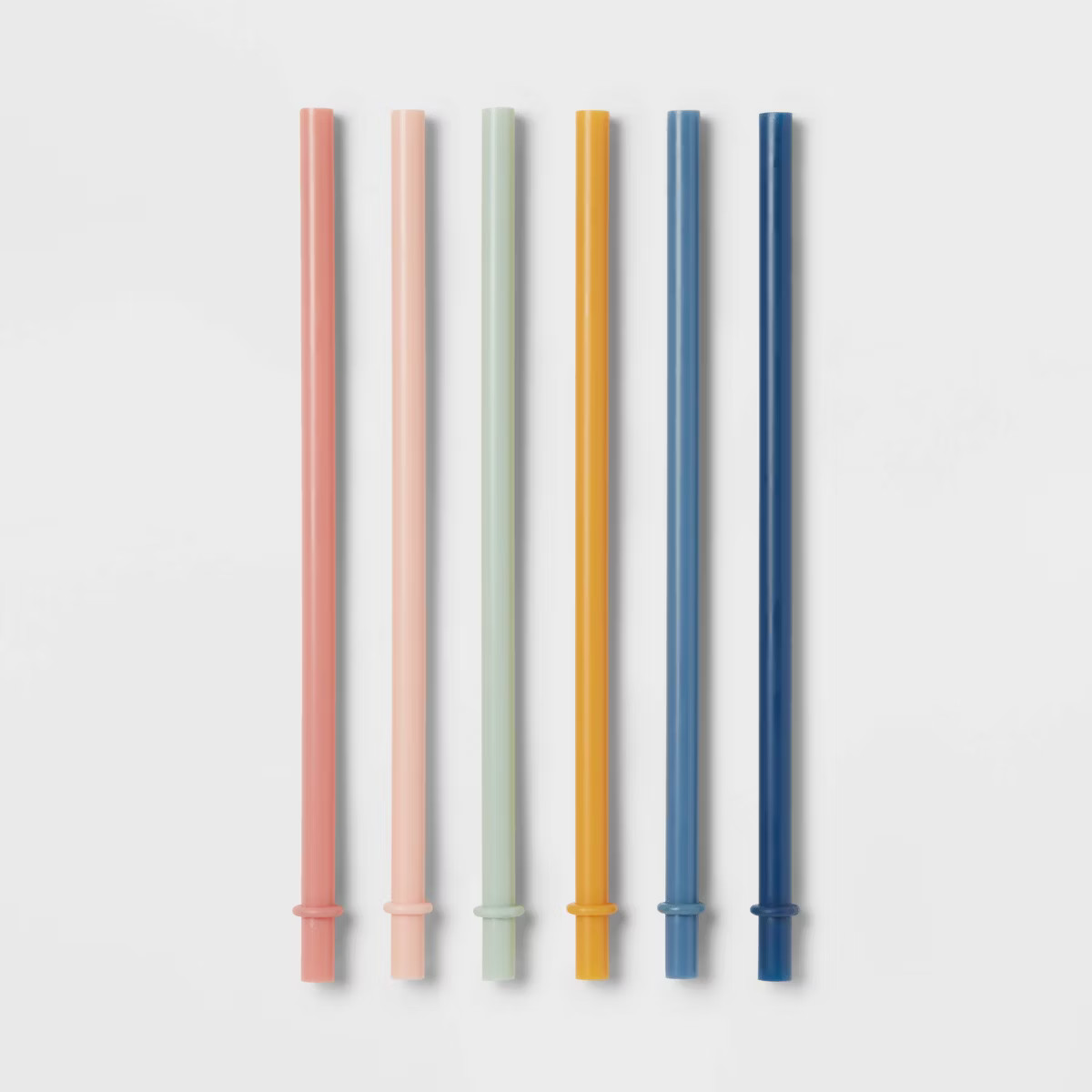 Kids' 6pc Plastic Rainbow Tumbler Straws - Pillowfort™: BPA-Free, Dishwasher-Safe, Reusable for... | Target