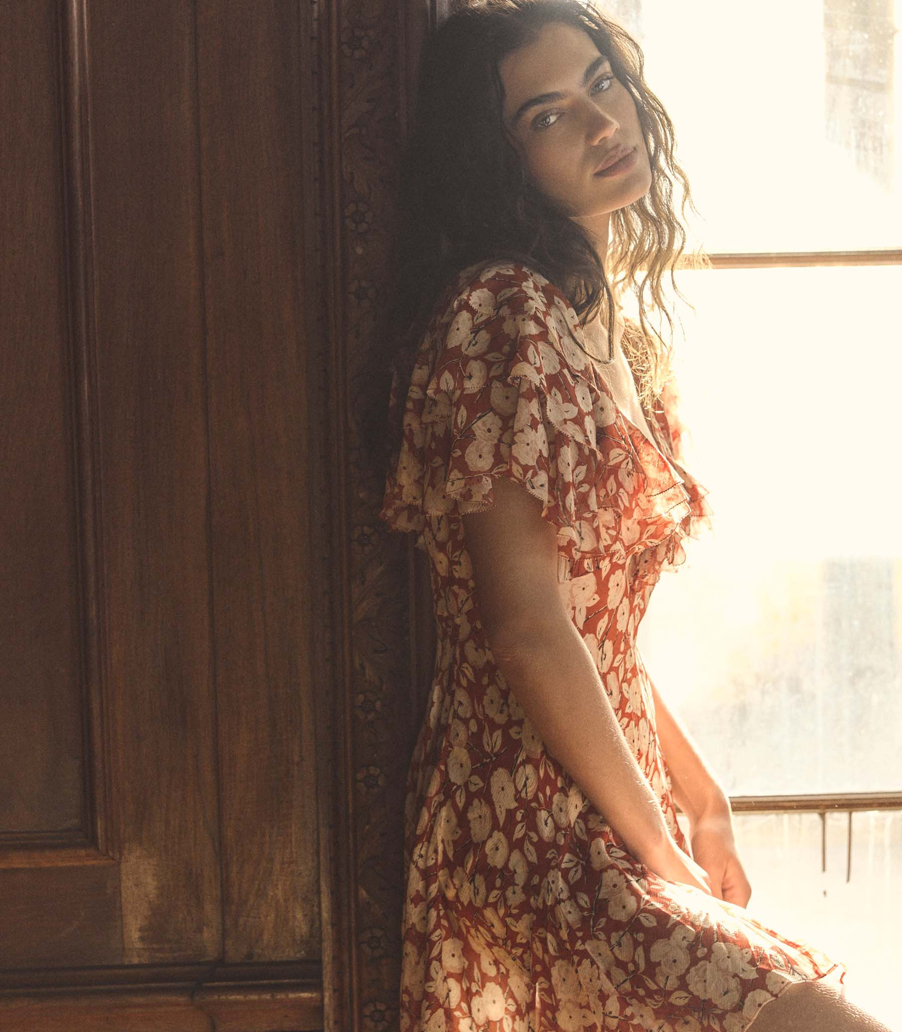 Alcida Dress - Rouge Ambridge Rose | D\u00d4EN | DOEN
