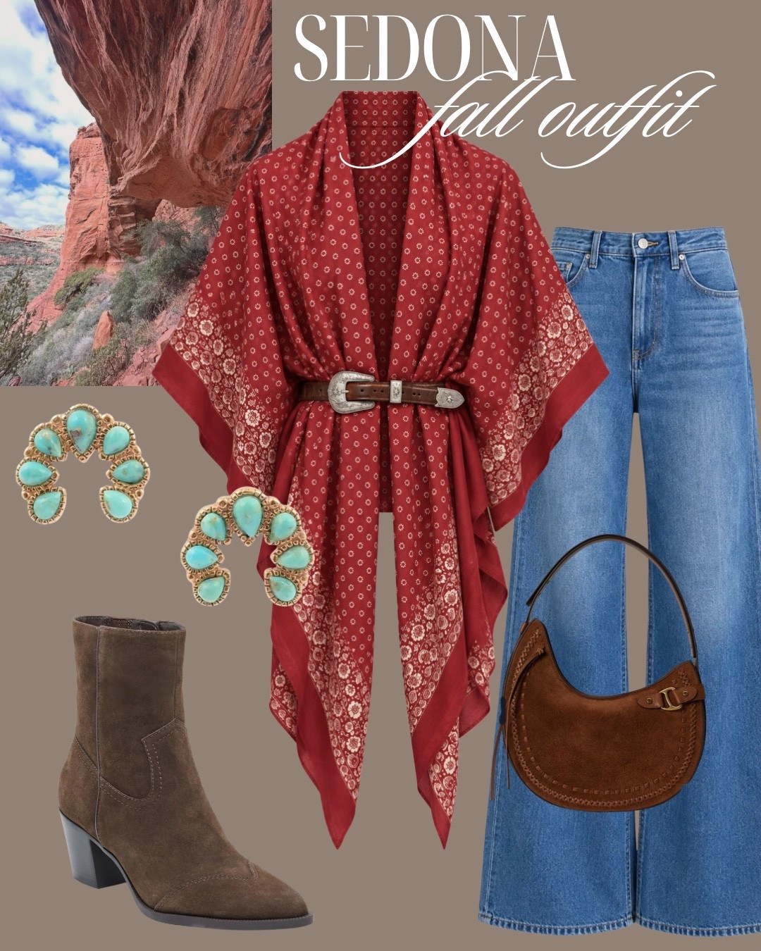 Dinner in Sedona. Fall outfit @Veronica Beard @Dillards Inc.