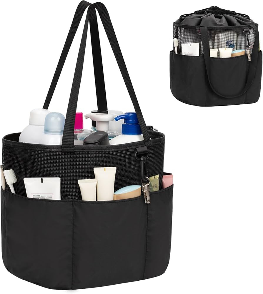 Shower Caddy Portable, Travel Toiletry Bag for Women Men, Large Capacity Mesh Shower Caddy Quick ... | Amazon (US)